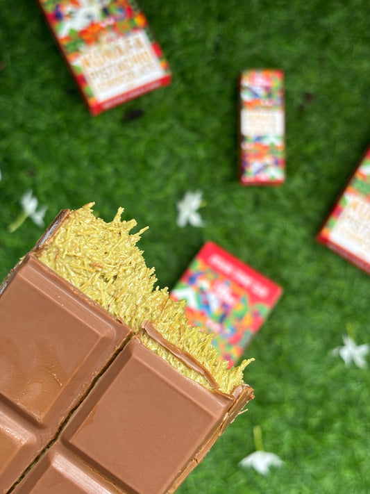 Dubai Viral Kunafa Chocolate - Pistachio - Biggest Chocolate Bar 240g