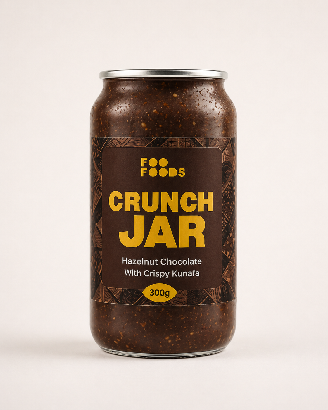 Choco Hazelnut Crunch Jar - With Original Nutella - Crispy Kunafa with Chocolate Hazelnut Paste