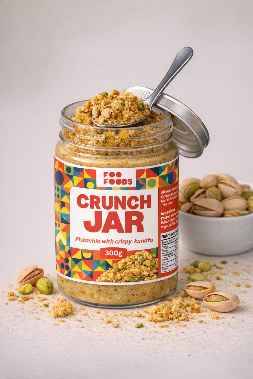 Foo Foods Crunch Jar - Kunafa Pistachio
