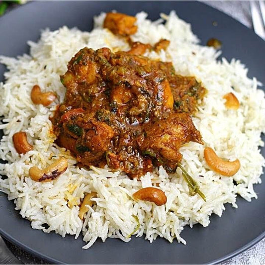 Combo - Ghee Rice & Pepper Chicken Curry - Serves 2 - Ready to eat