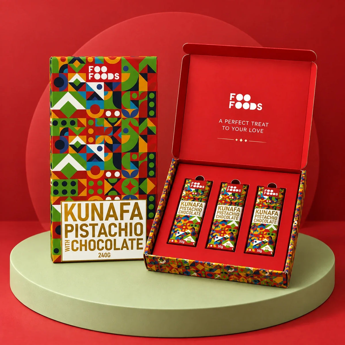 Kunafa Pistachio Chocolate