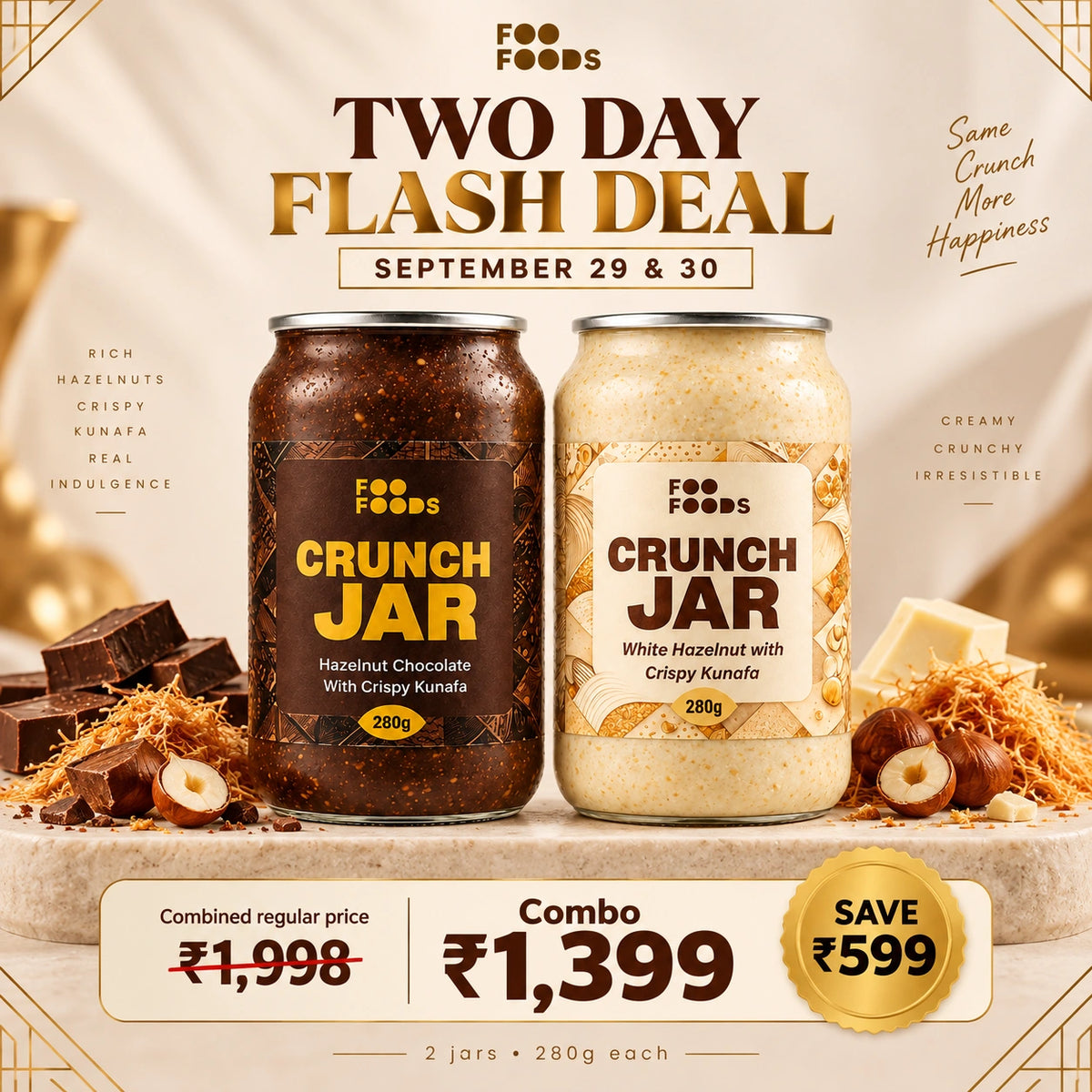 Two Day Flash Deal – Crunch Jar Combo | 2 × 280g