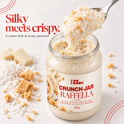 Crunch Jar Raffella – White Chocolate, Coconut & Wafers, 260 g