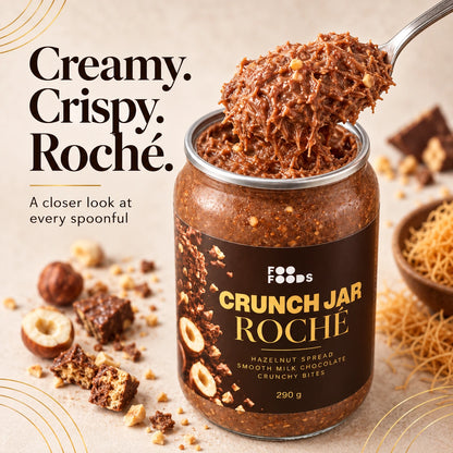 Crunch Jar Roché – Hazelnut Chocolate & Crispy Kunafa, 290 g