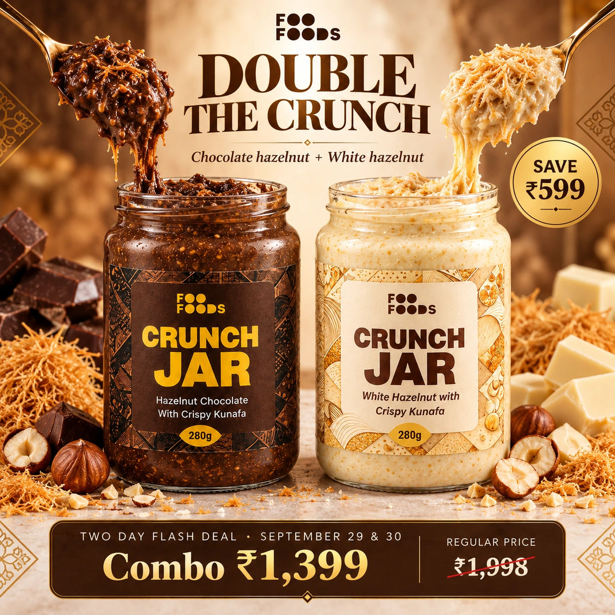 Two Day Flash Deal – Crunch Jar Combo | 2 × 280g