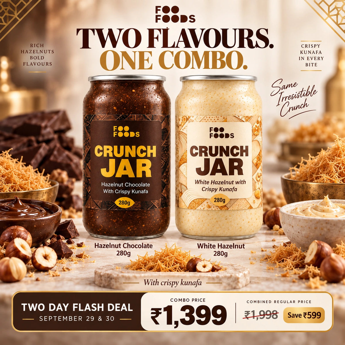 Two Day Flash Deal – Crunch Jar Combo | 2 × 280g