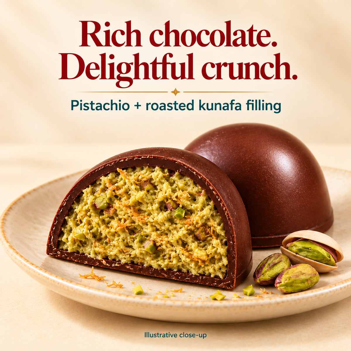 Kunafa Delights Gift Box – 9 Kunafa Pistachio Bites