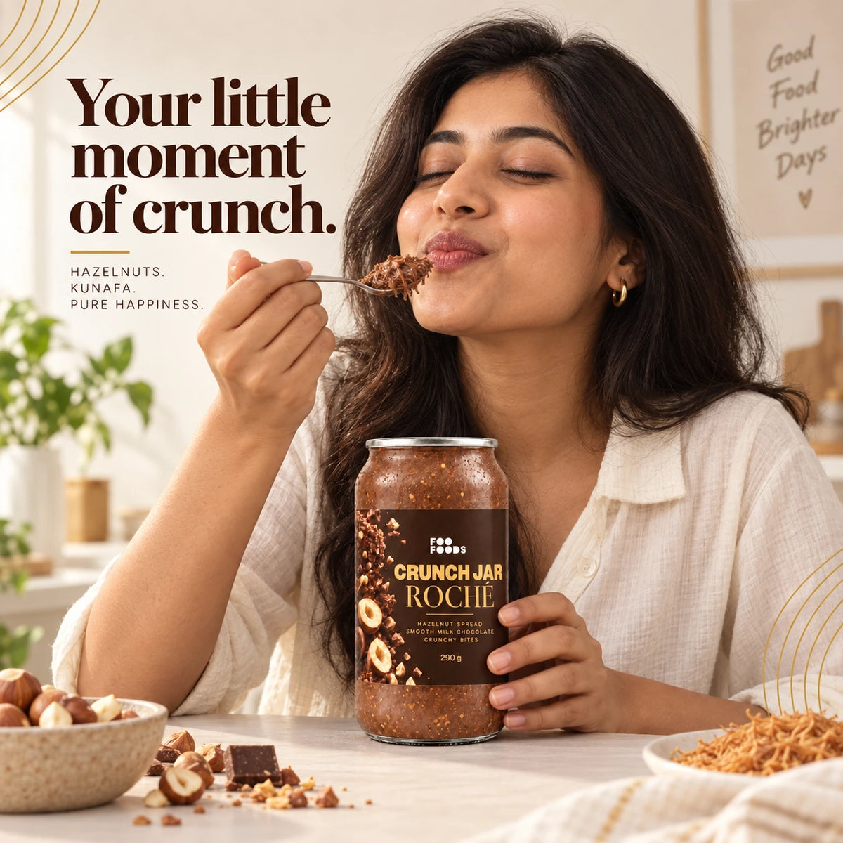Crunch Jar Roché – Hazelnut Chocolate & Crispy Kunafa, 290 g