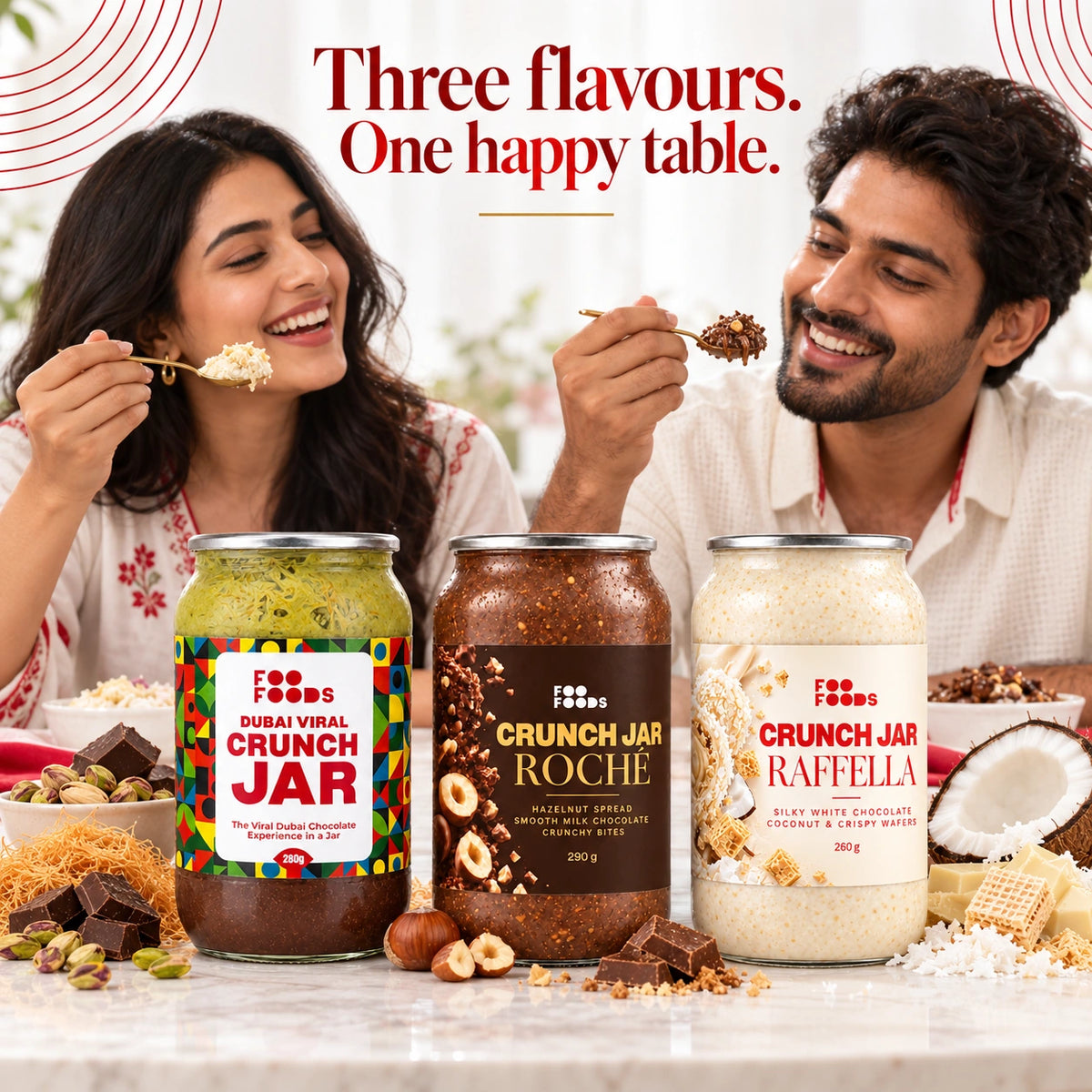 Crunch Jar Combo – Pistachio, Roché & Raffella | Saver’s Choice