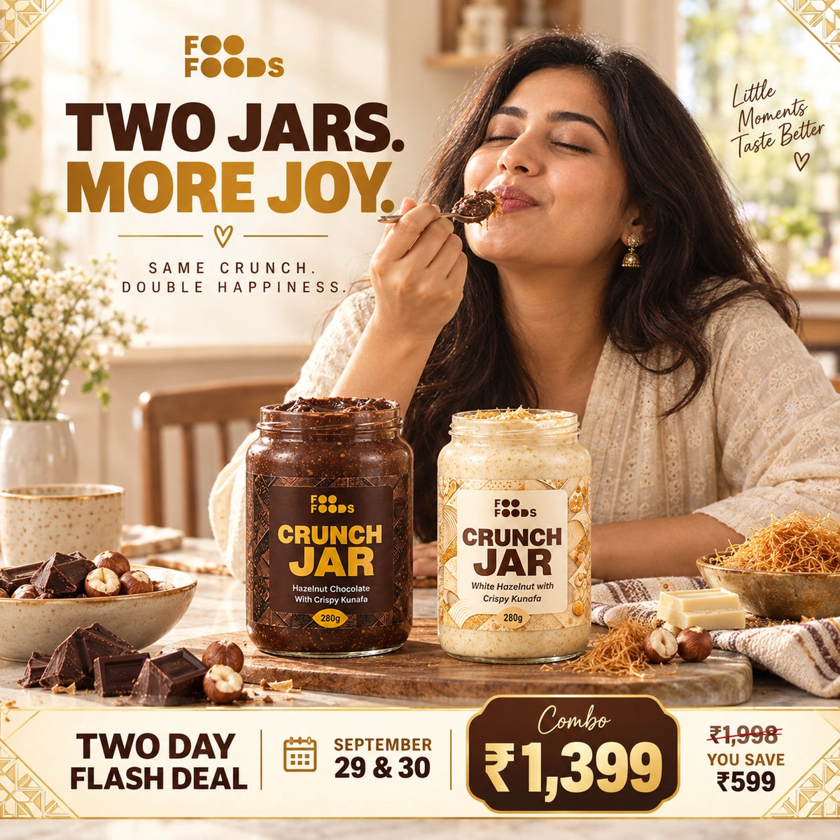 Two Day Flash Deal – Crunch Jar Combo | 2 × 280g