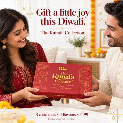 Diwali Special Kunafa Chocolate Gift Box - 8 Pieces, 4 Flavours | Foo Foods