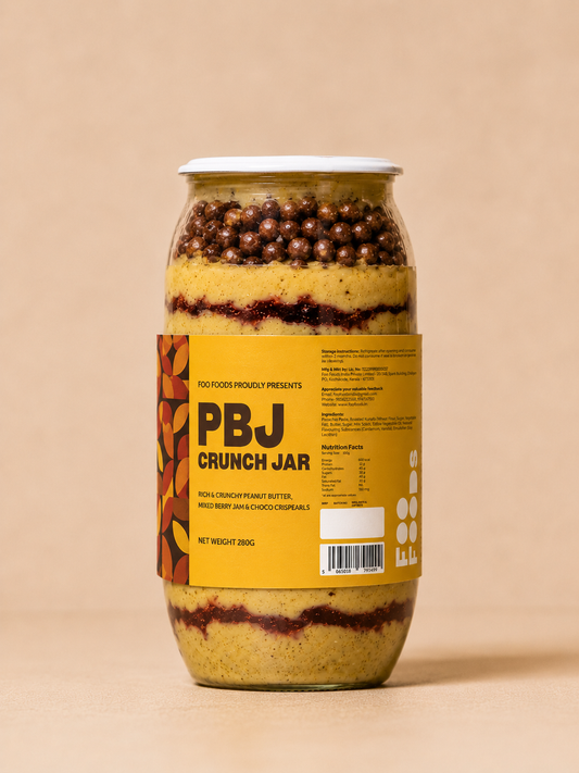 PBJ Crunch Jar – Peanut Butter, Berry Jam & Choco Crispearls