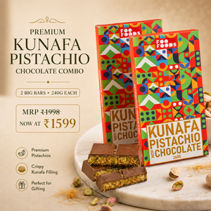 Dubai Viral Kunafa Chocolate- 2x 240g Kunafa Pistachio Chocolate - Treat Box | Premium Giftable Pack
