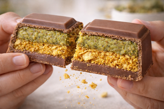 Viral Oman Chips Kunafa Pistachio Chocolate - 200g Bar