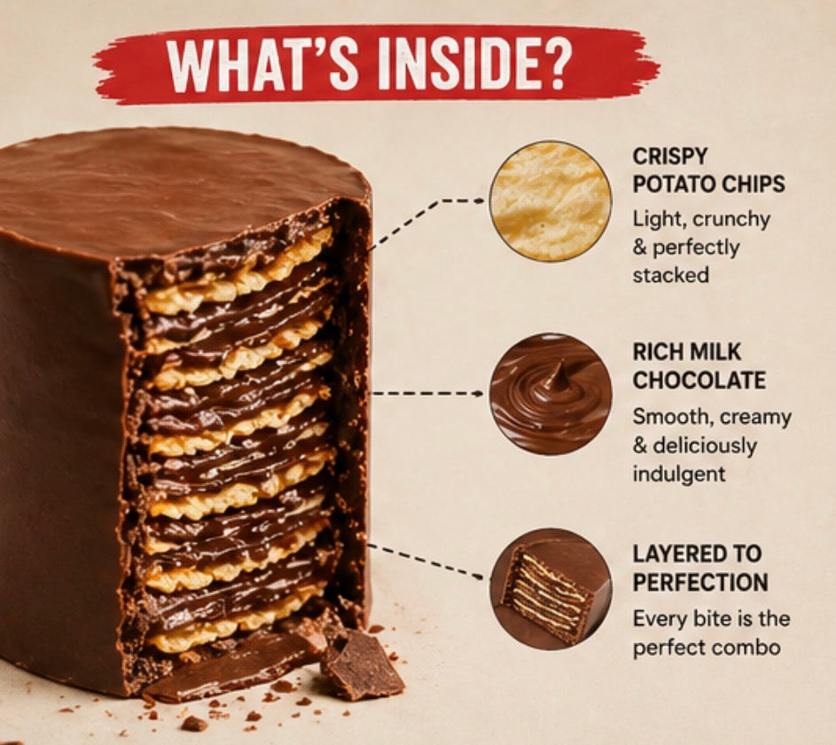 Viral Chips Chocolate Tub- Made with Original Potato Chips & Premium Milk Chocolate