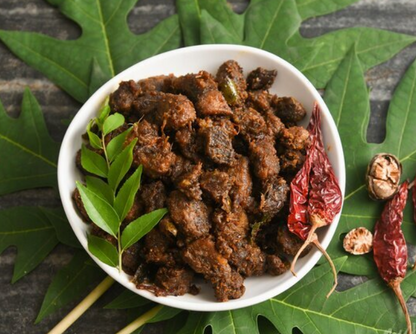 Nadan Pothirachi Varattiyathu/ Kerala Style Meat Roast - Boneless - Heat & Eat
