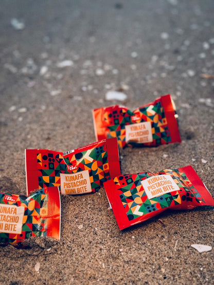 Mini Bites Gift Box – 20 Pieces of Kunafa Pistachio Chocolate (12g Each)