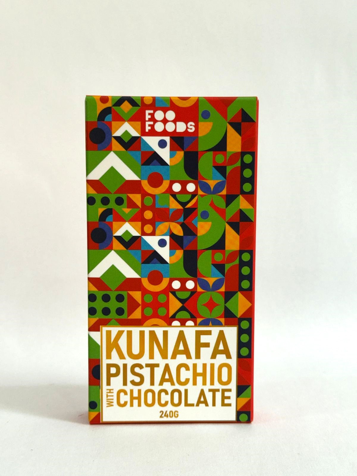 Birthday Gift Box – 240g Kunafa Pistachio Chocolate with Greeting Card