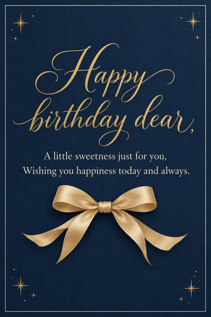 Birthday Gift Box – 240g Kunafa Pistachio Chocolate with Greeting Card