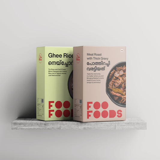 Combo - Ghee Rice & Pothirachi Varattiyath - Serves 2 pax - Ready to Eat