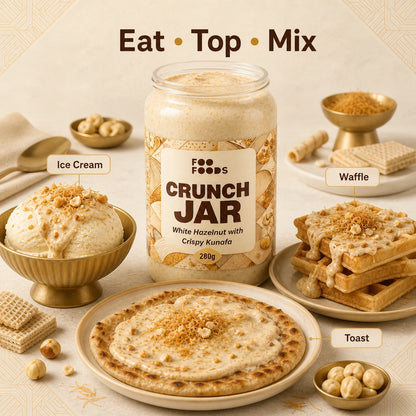 White Crunch Jar - Kinder Beuno Inspired Edition