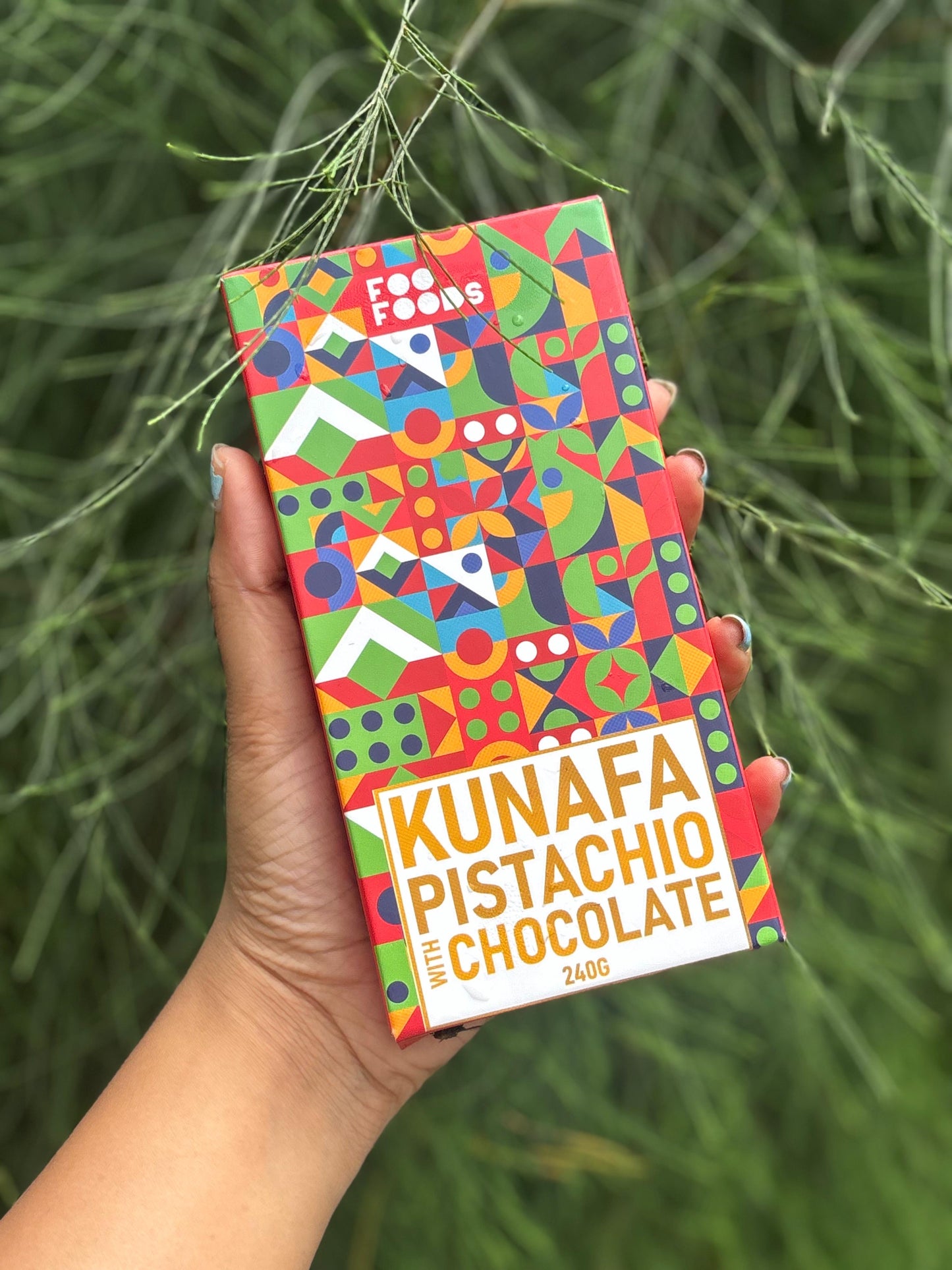 Dubai Viral Kunafa Chocolate - Pistachio - Biggest Chocolate Bar 240g