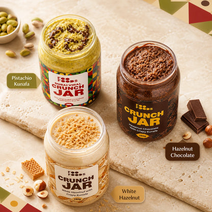 Crunch Jar Combo - Pistachio, Nutella & Bueno Inspired - Saver’s Choice