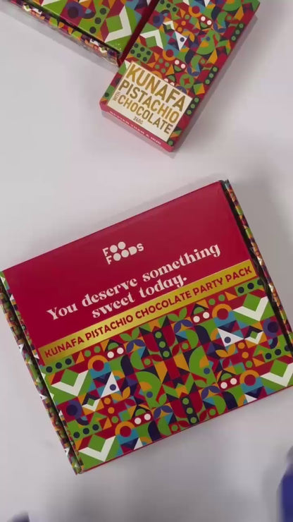 Foo Foods Celebration Pack – 20 Mini Kunafa Pistachio Chocolates | Premium Gifting, Parties & Get-Togethers