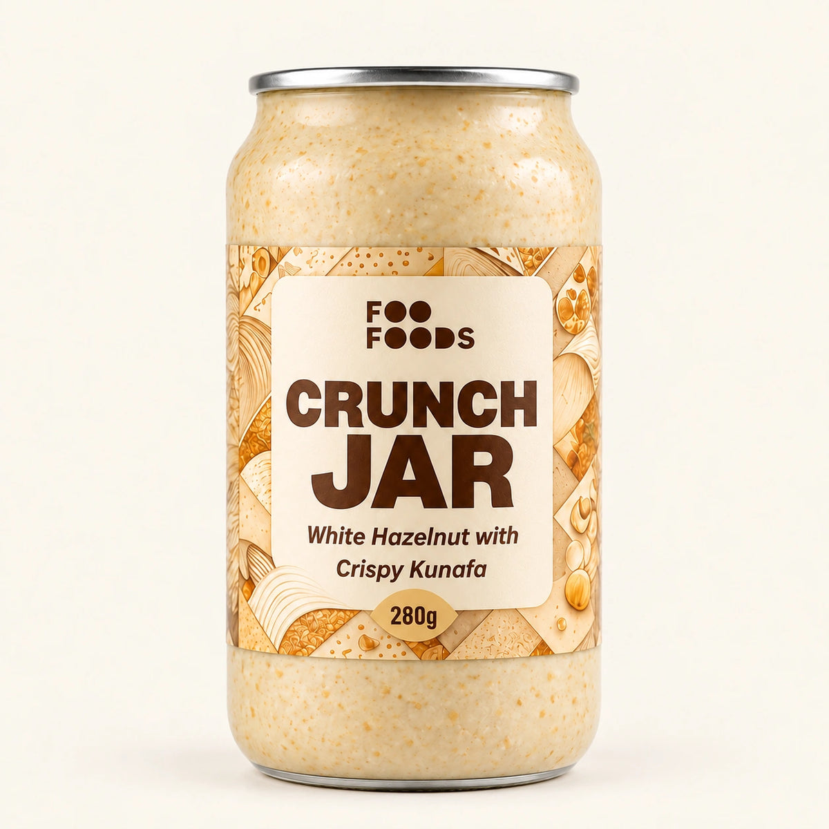 White Crunch Jar - Kinder Beuno Inspired Edition